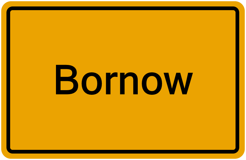 Handelsregisterauszug Bornow