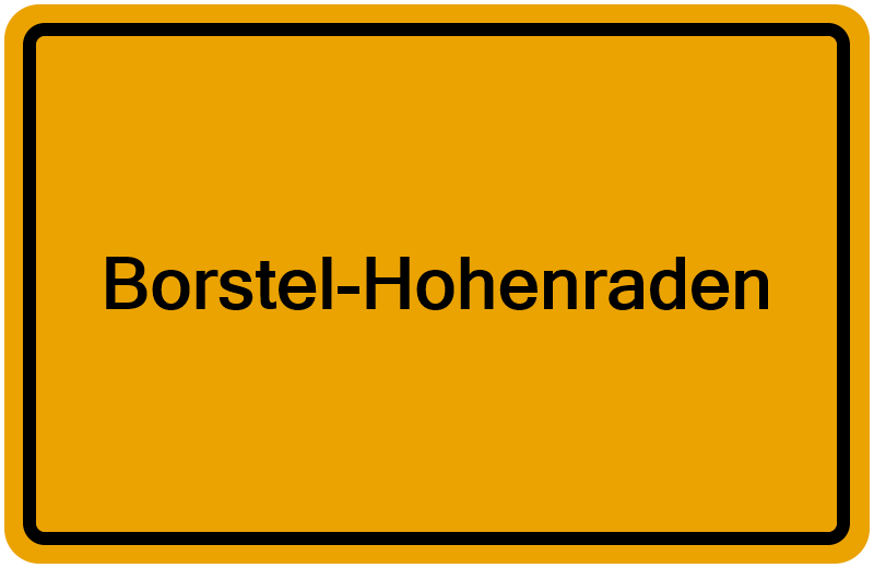 Handelsregisterauszug Borstel-Hohenraden