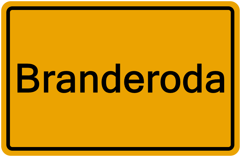 Handelsregisterauszug Branderoda