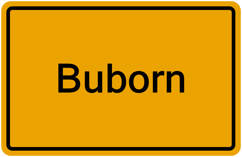 Handelsregisterauszug Buborn