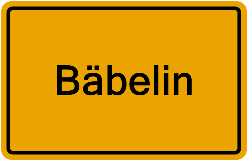 Handelsregisterauszug Bäbelin