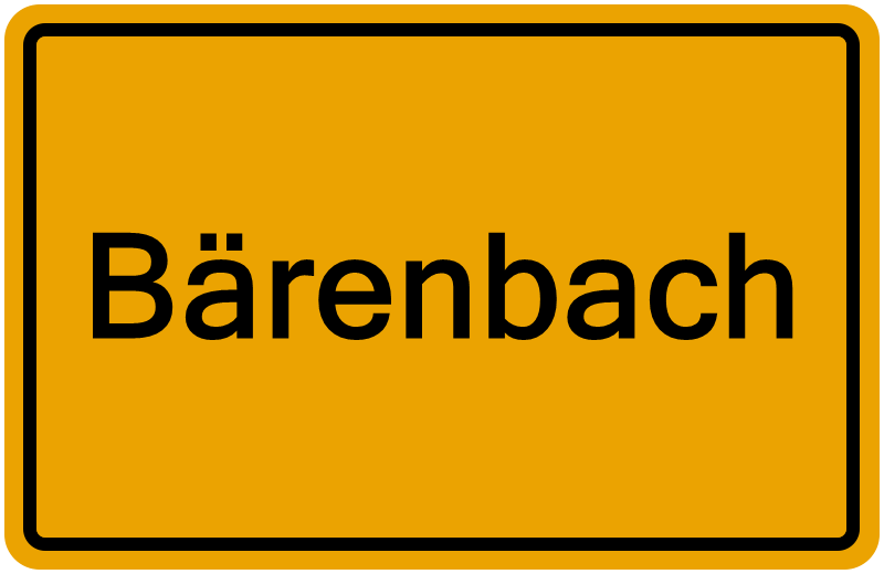 Handelsregisterauszug Bärenbach