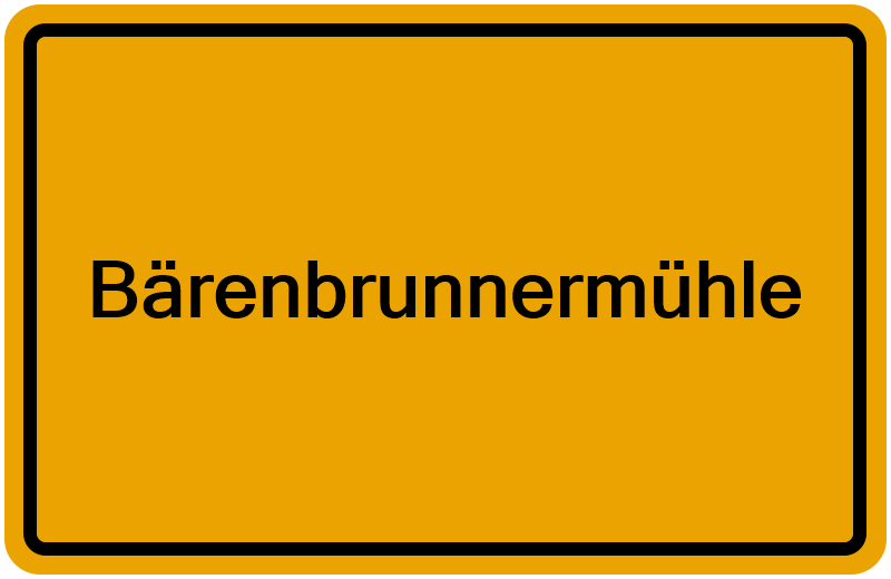 Handelsregisterauszug Bärenbrunnermühle