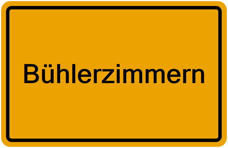 Handelsregisterauszug Bühlerzimmern