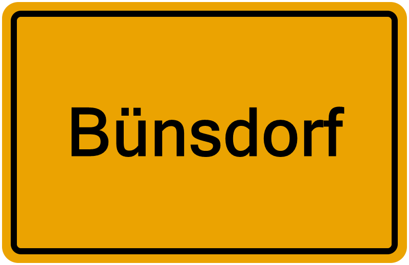 Handelsregisterauszug Bünsdorf