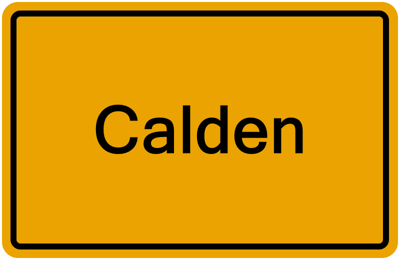 Handelsregisterauszug Calden