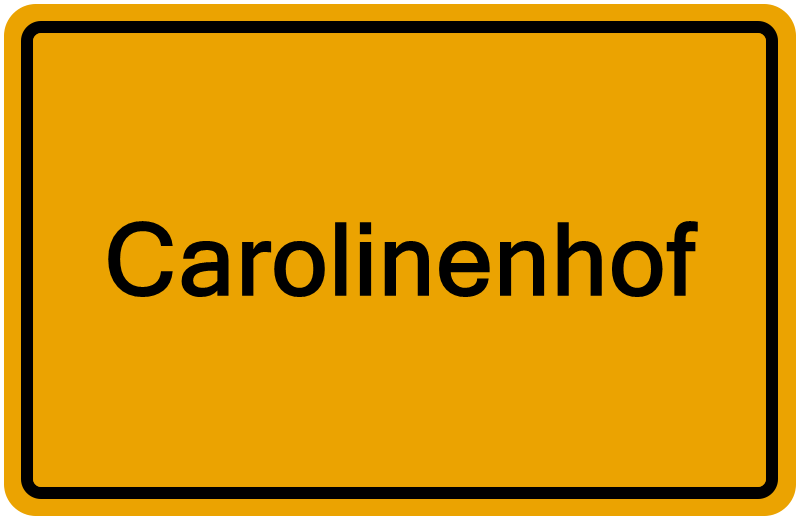 Handelsregisterauszug Carolinenhof