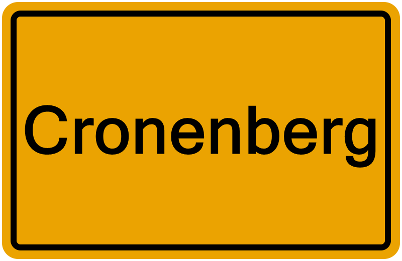 Handelsregisterauszug Cronenberg