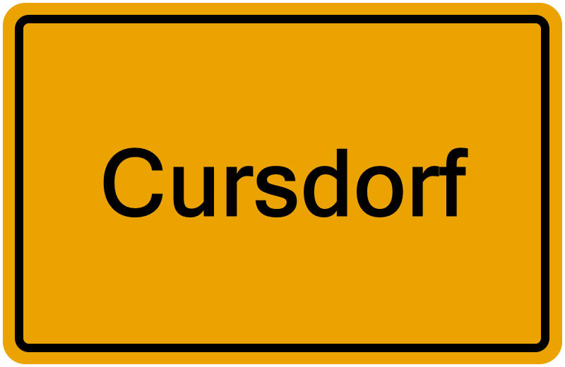 Handelsregisterauszug Cursdorf