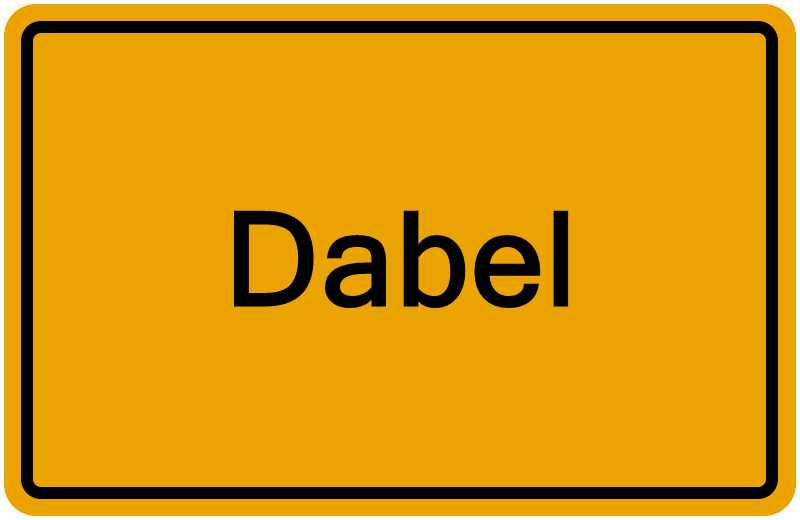 Handelsregisterauszug Dabel