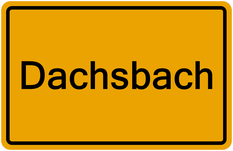 Handelsregisterauszug Dachsbach