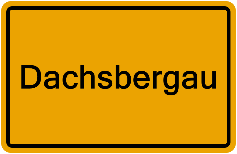 Handelsregisterauszug Dachsbergau