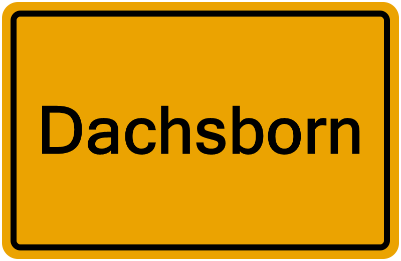 Handelsregisterauszug Dachsborn