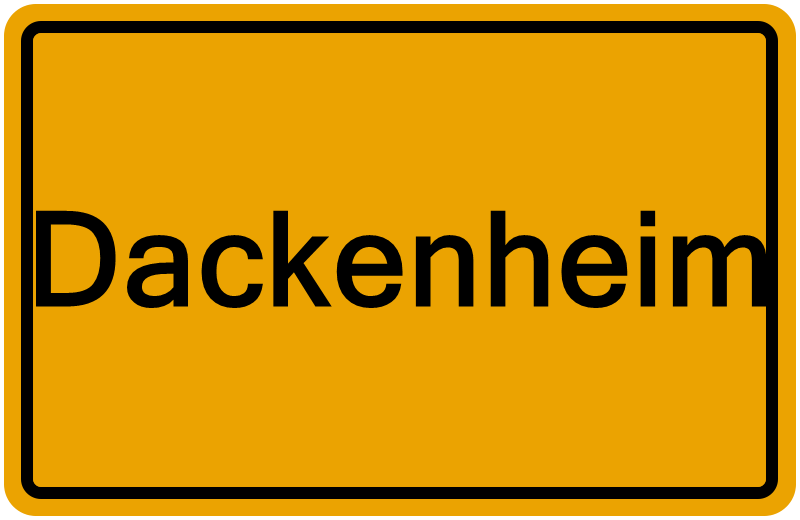 Handelsregisterauszug Dackenheim