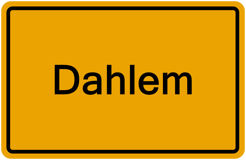 Handelsregisterauszug Dahlem