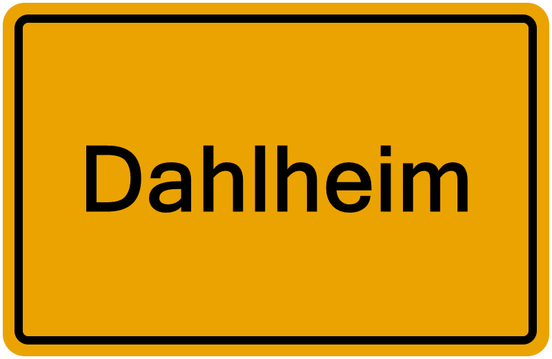 Handelsregisterauszug Dahlheim