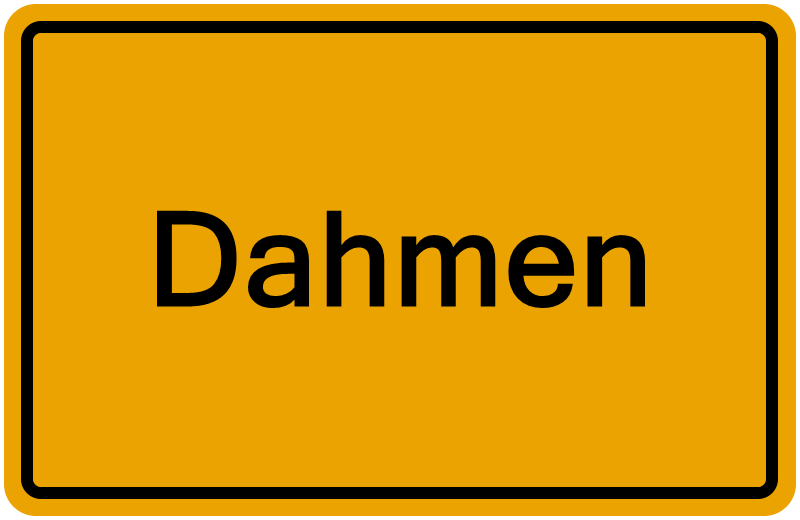 Handelsregisterauszug Dahmen