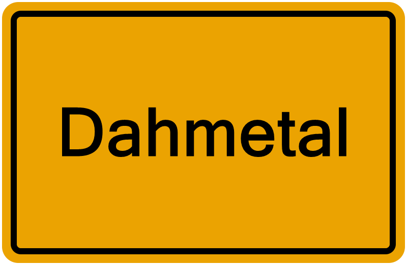 Handelsregisterauszug Dahmetal