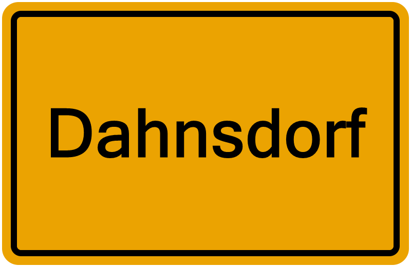 Handelsregisterauszug Dahnsdorf