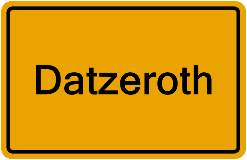 Handelsregisterauszug Datzeroth
