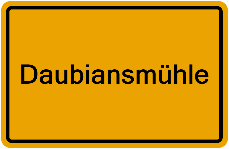 Handelsregisterauszug Daubiansmühle