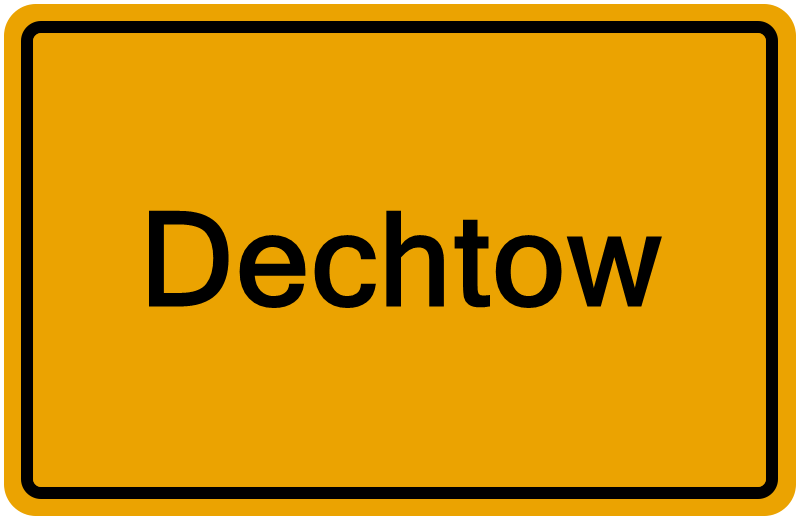 Handelsregisterauszug Dechtow
