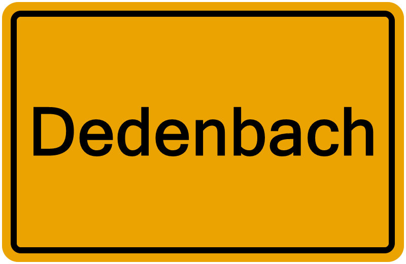 Handelsregisterauszug Dedenbach