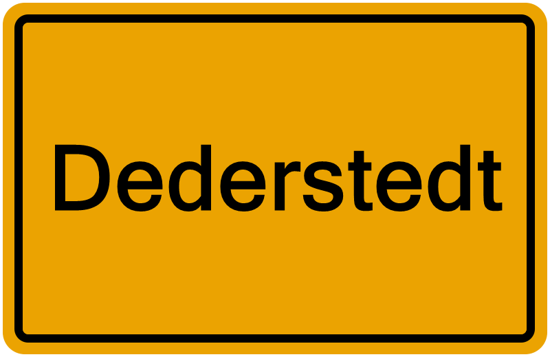 Handelsregisterauszug Dederstedt