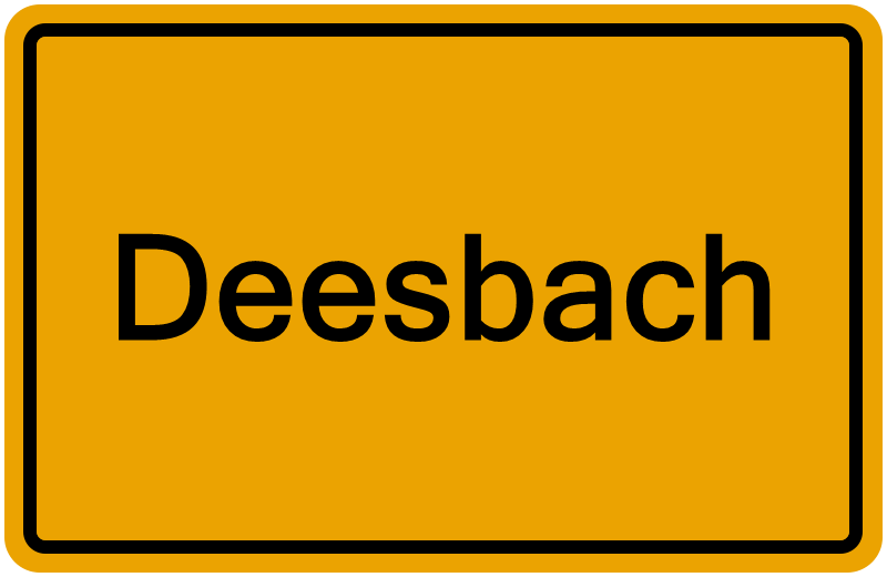 Handelsregisterauszug Deesbach
