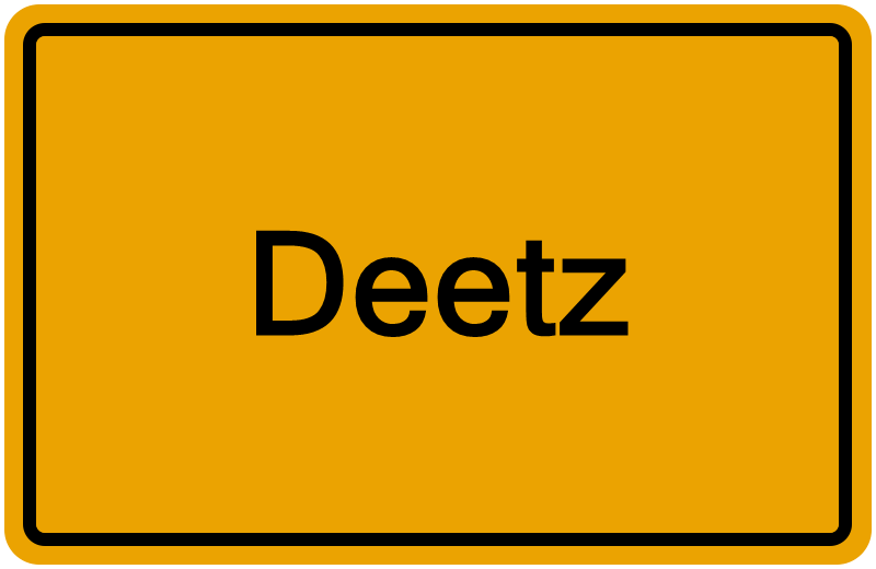 Handelsregisterauszug Deetz