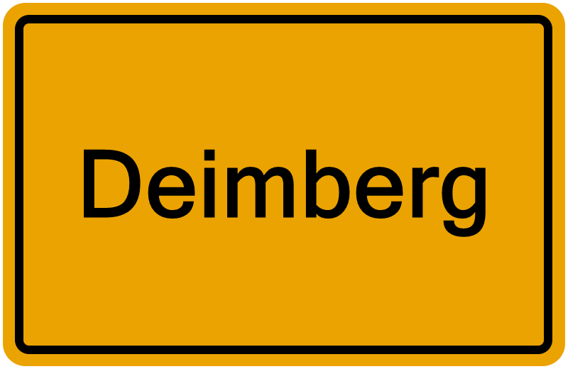 Handelsregisterauszug Deimberg