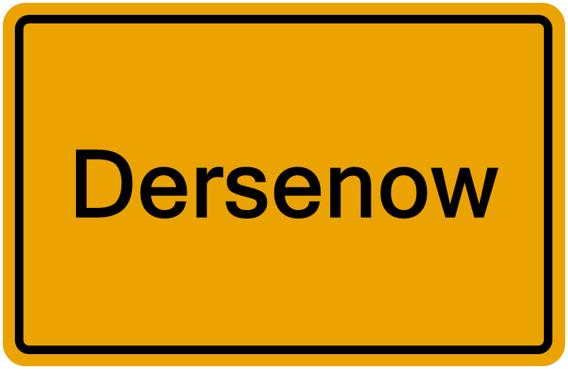 Handelsregisterauszug Dersenow