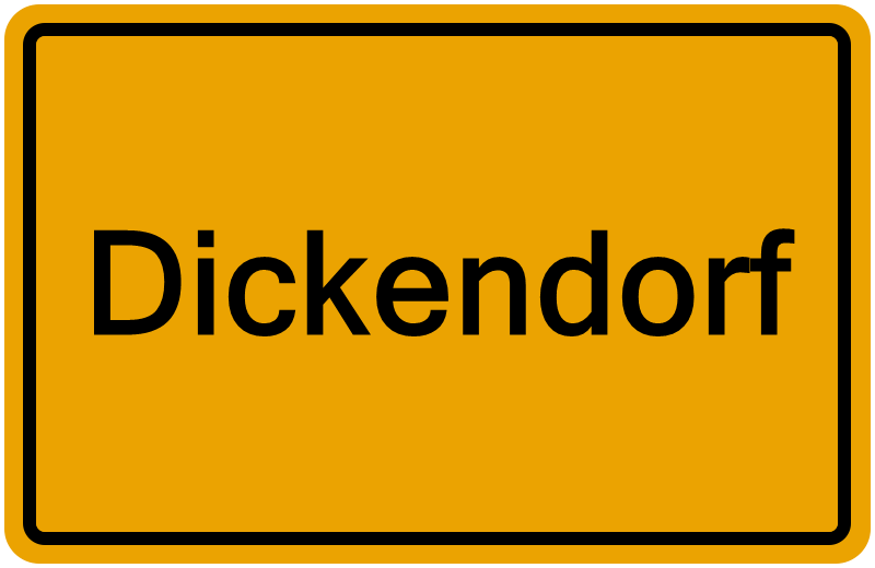 Handelsregisterauszug Dickendorf