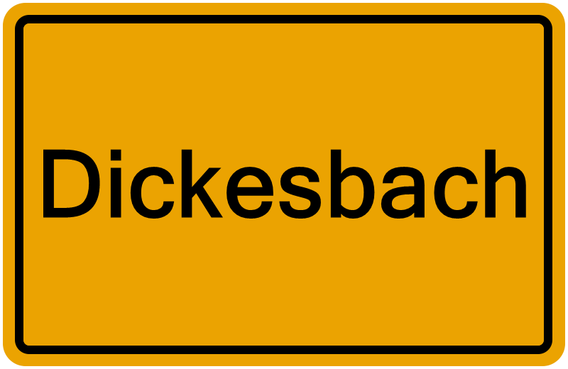 Handelsregisterauszug Dickesbach