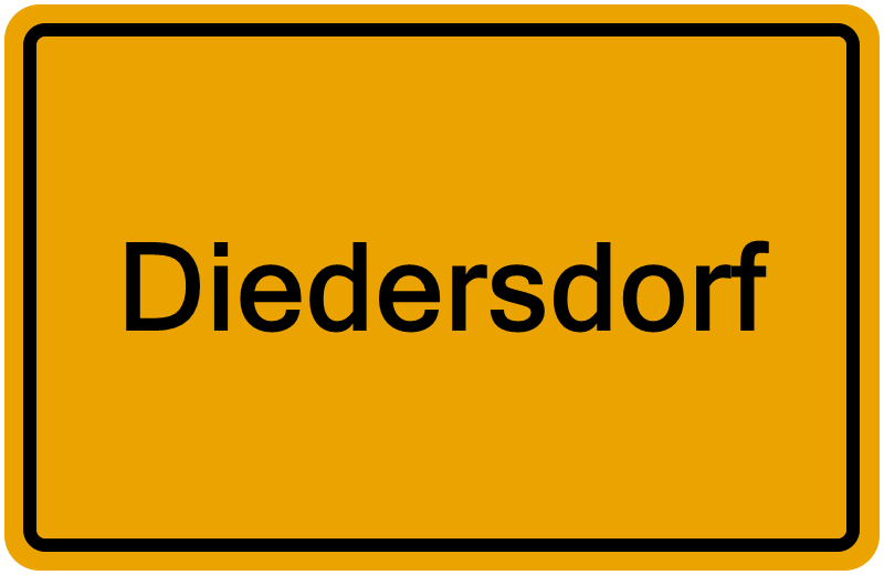 Handelsregisterauszug Diedersdorf
