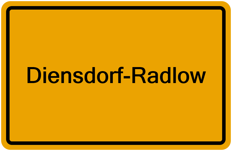 Handelsregisterauszug Diensdorf-Radlow