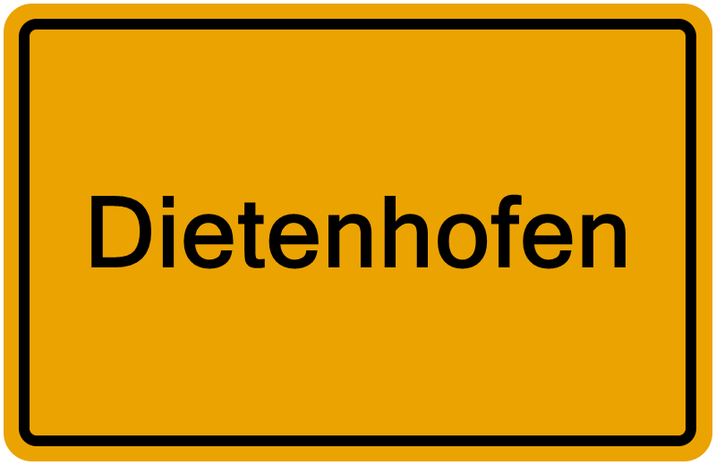 Handelsregisterauszug Dietenhofen