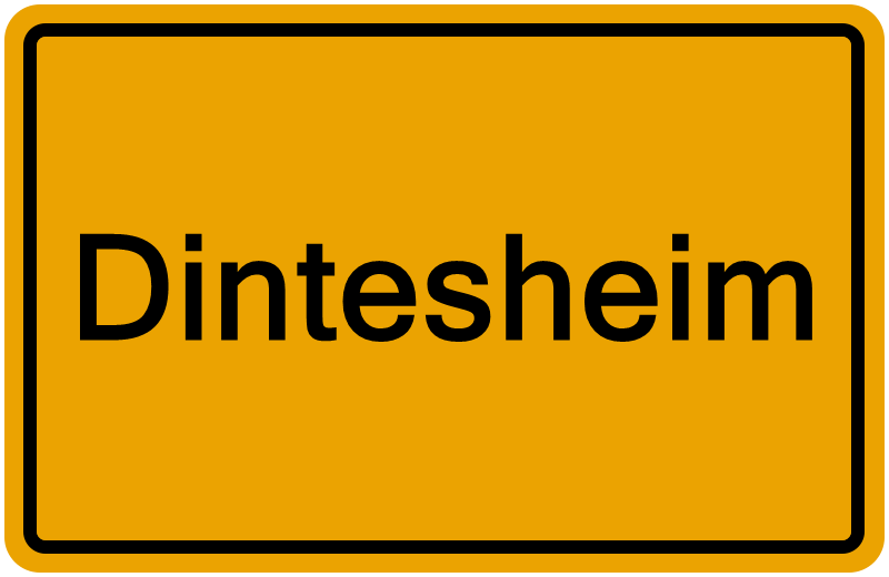 Handelsregisterauszug Dintesheim