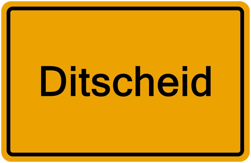 Handelsregisterauszug Ditscheid