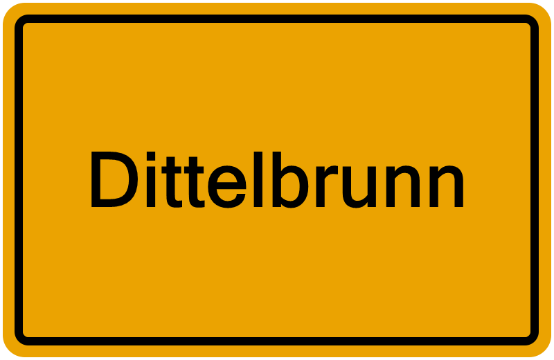 Handelsregisterauszug Dittelbrunn