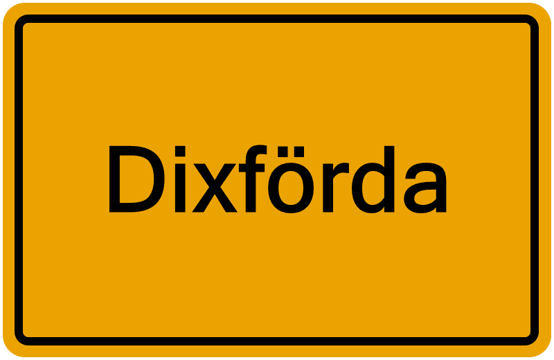 Handelsregisterauszug Dixförda