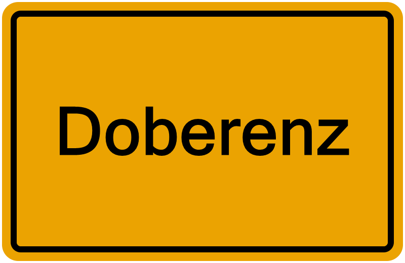 Handelsregisterauszug Doberenz