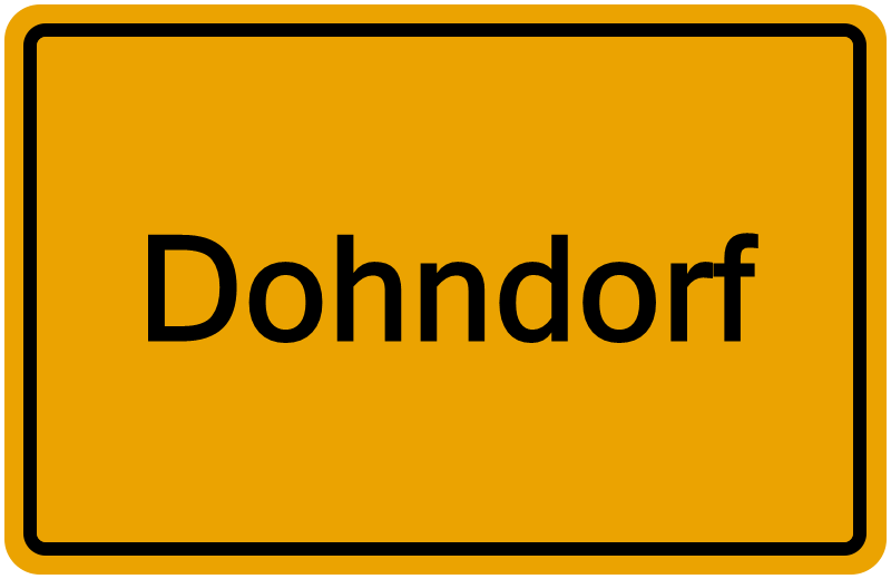 Handelsregisterauszug Dohndorf