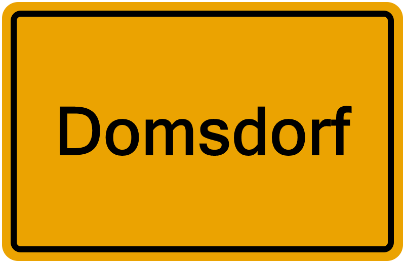 Handelsregisterauszug Domsdorf