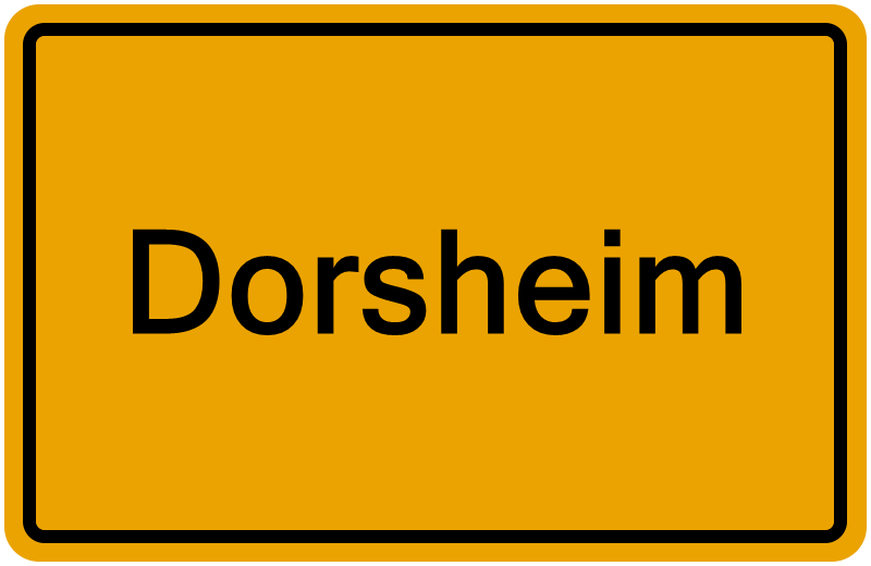 Handelsregisterauszug Dorsheim