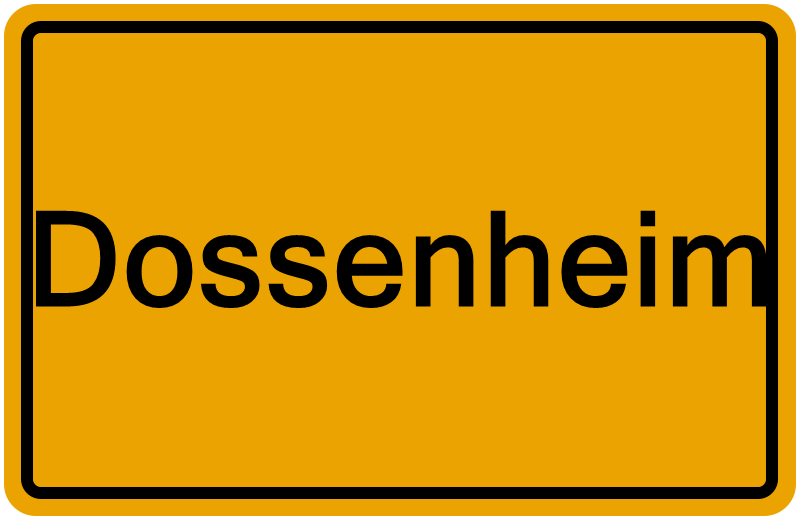Handelsregisterauszug Dossenheim