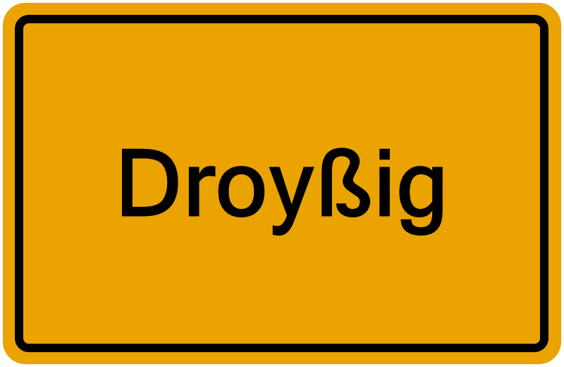Handelsregisterauszug Droyßig