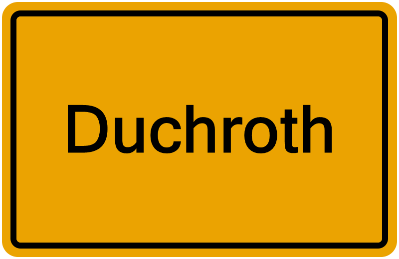 Handelsregisterauszug Duchroth
