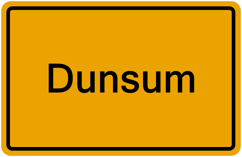 Handelsregisterauszug Dunsum