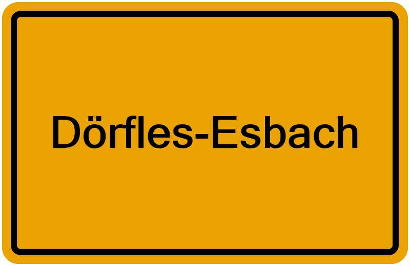 Handelsregisterauszug Dörfles-Esbach